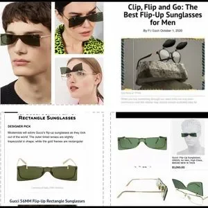 Gucci | Accessories | Gucci Unisex Dk Burgundy Futuristic  display picture 1